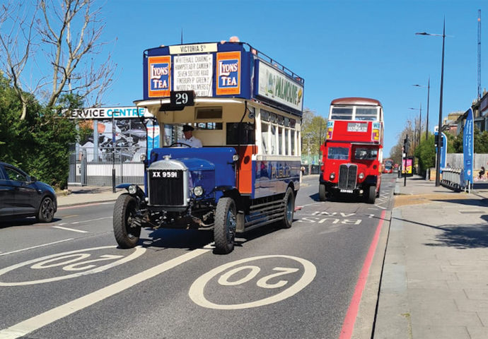 Double takes for double-deckers as the No 29 turns 100 Number 29 on the road copy