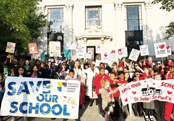 Islington pushes ahead with its plan to shut TWO more primary schools sos schools