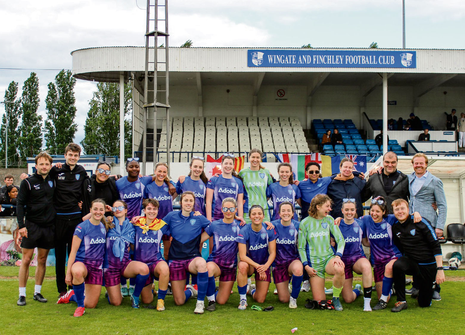 Town are crowned league champions! Camden Town WFC Team photo