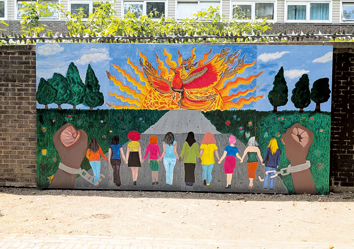 ‘This mural is more than art’ Cally Park Recovery Mural