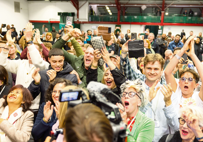 Corbyn wins Islington North count, London, United Kingdom