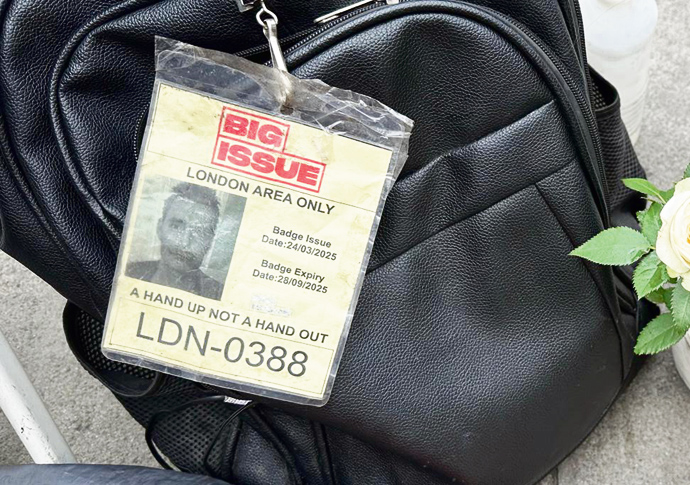 flowers and neil badge