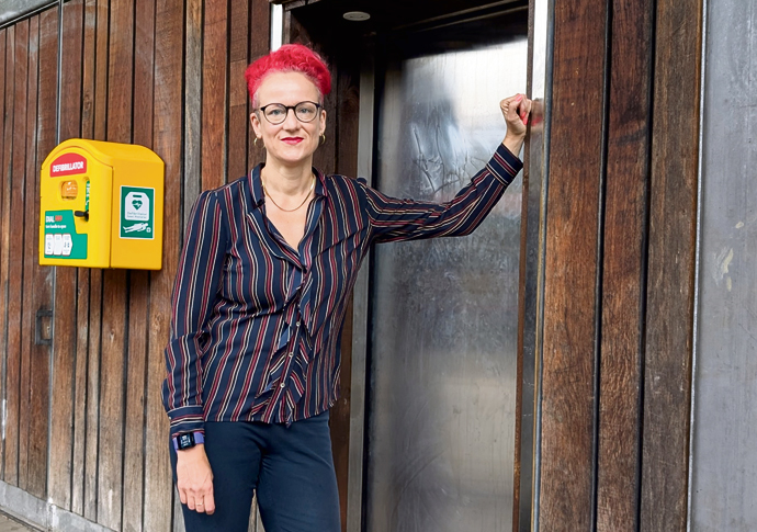 Labour of lav: new public loos set to open – two years later than promised Councillor Sheila Chapman Newington Green toilet opened Feb 2024_cropped