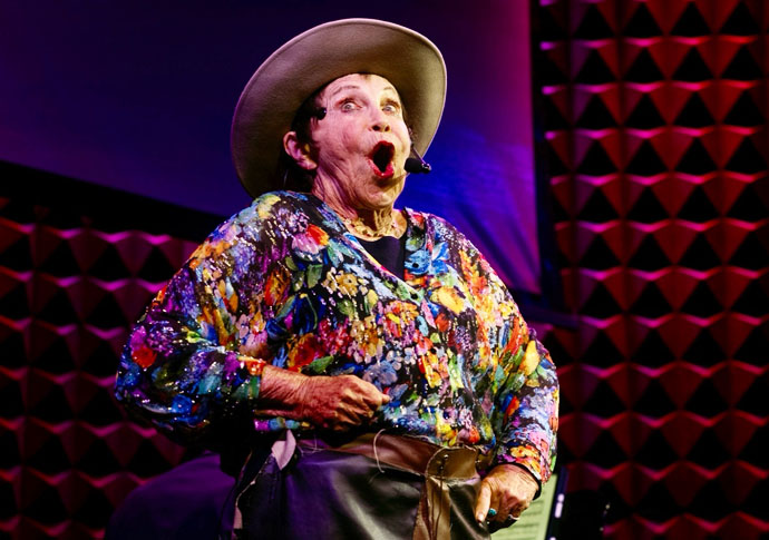 Heard the one about the comedian who’s still on stage at the age of 91? D’yan Forest image001