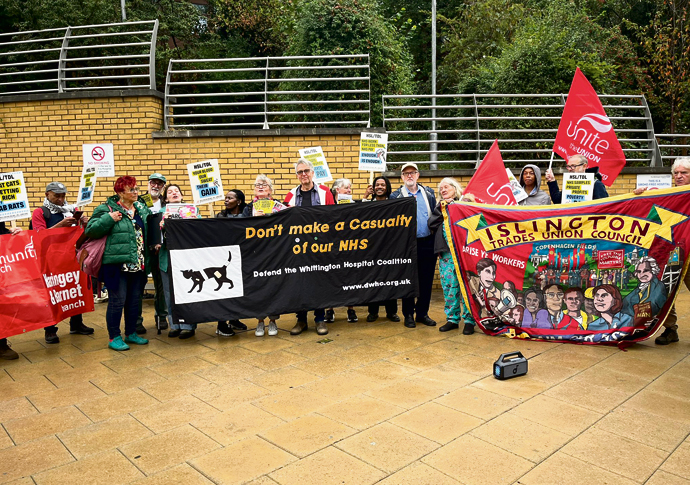 Lab staff take strike action over pay row DWHC and Unite at Whittington