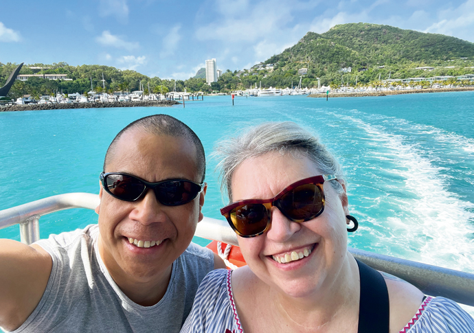 Hazel Willby and Mark Pulmano
