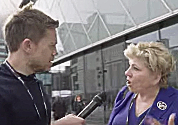 Dame Emily Thornberry and Owen Jones in Liverpool