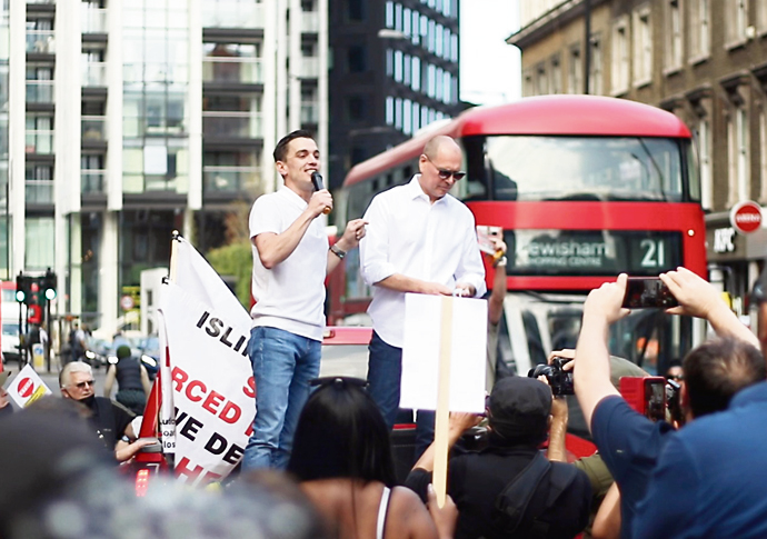 Three years on, controversial traffic scheme is no further down the road Jody Graber at an anti ltn demo
