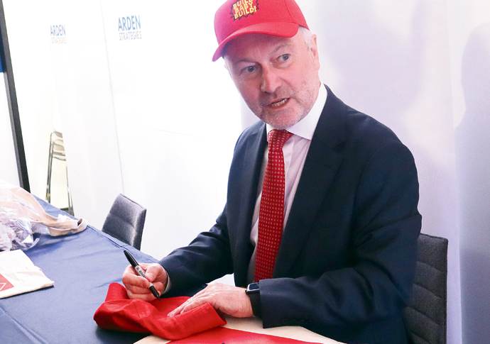 Local government secretary Steve Reed at Labour conference