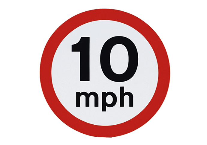 Parents in a 10mph speed limit dream Ten MPH