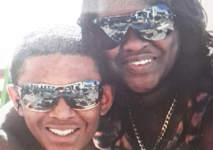 Love for knife victims’ families Jennifer Appleton with her son Stefan