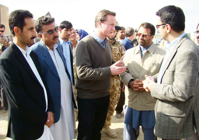 Dawood Ahmadi (second from right w David Cameron)