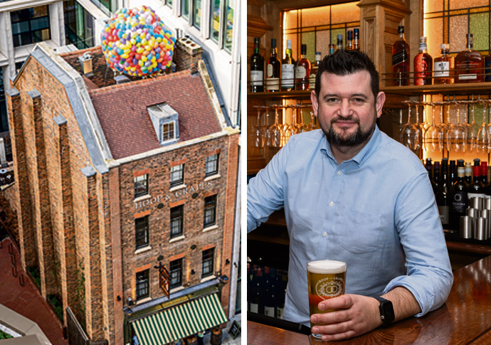 Hoop and glory! Historic pub reopens Hoop and Grapes