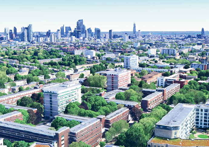 Stark housing stats reveal scale of crisis leaving children homeless Housing aerial shot