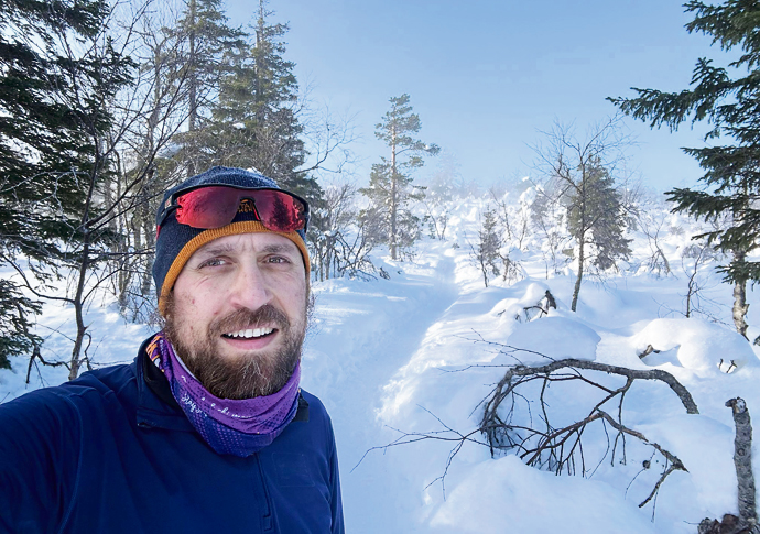Running Rabbi on top of the world! Rabbi Mendy Korer new