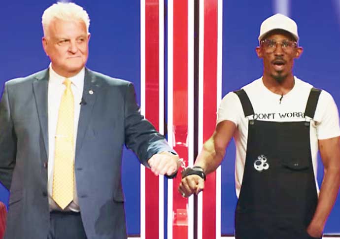 ‘Handcuffed’ Chris: Farage wants to turn us against each other Chris Preddie