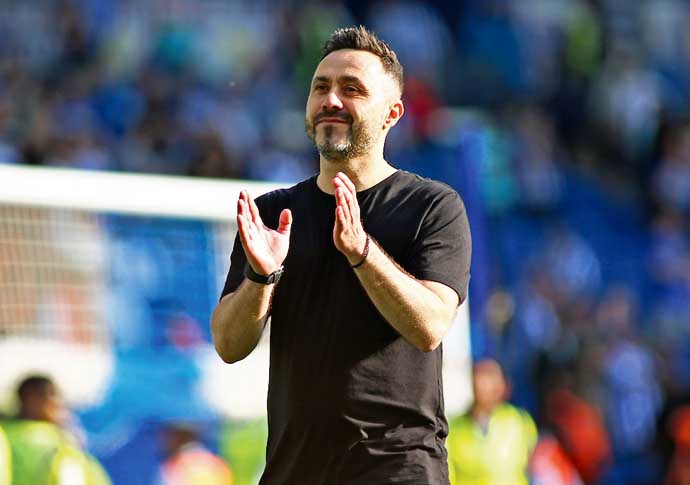 Fiery De Zerbi may be a big risk