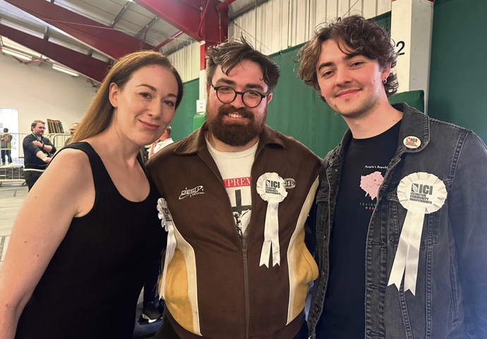 Election_ICI candidates Ruth O'Dowd, Nathaniel Jones and Pat Prendergast
