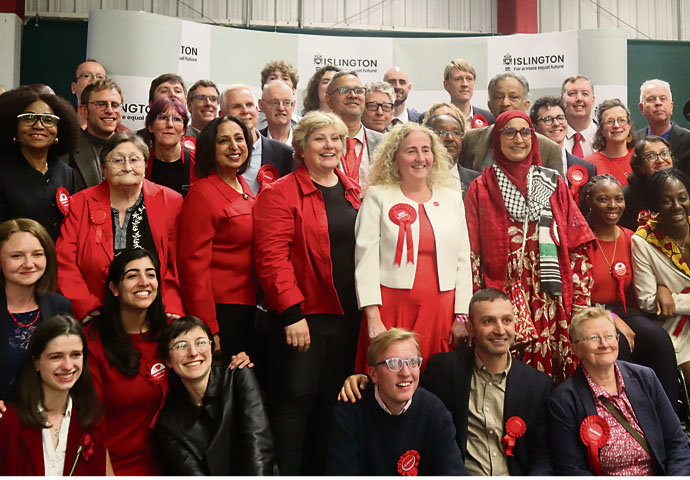 ‘Wake-up call’ as Labour stay in control but suffer big loss Election_Labour group shot