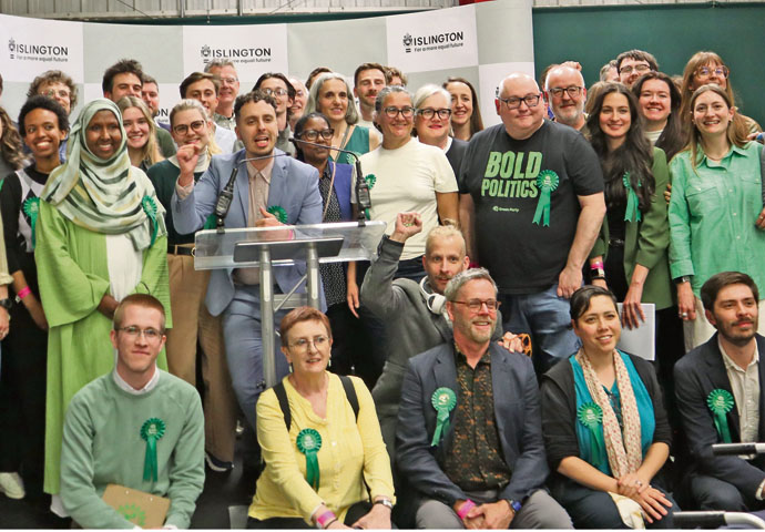 Next time… we can take over the Town Hall, say Greens Election_candidates and supporters at the election count on May 8