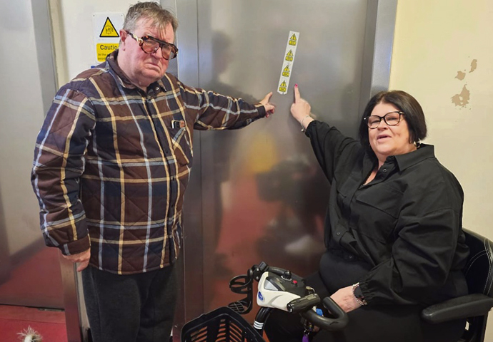 Gary Bendle and Alison Proderick from the Finsbury Estate