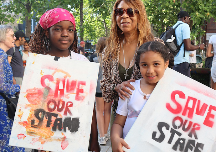 Protest picnic bid to save play association Paradise protest 2