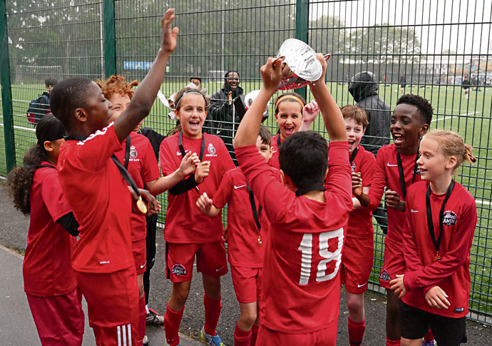 Camden Elite U11s celebrating new