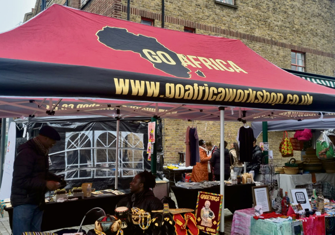 Breaking down business barriers Go Africa pop up stalls