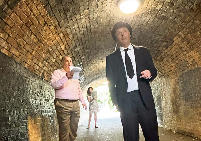 Professor Bilton as Leopold Bloom_Paul Dorman and Finola Geraghty as Molly Bloom