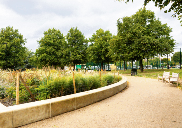 Refurbished open space added to the list of ‘green flag’ parks Barnard park