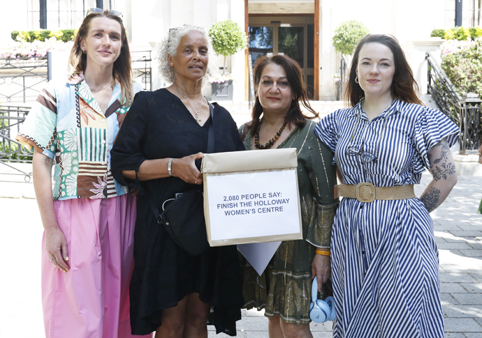 Prison site development must have place of ‘safety and hope’ for women Holloway Women's group at town hall- credit Daniaal Khalid