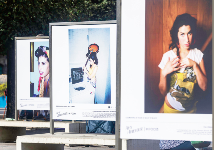 ‘Powerful’ Amy snaps on benches Amy Winehouse Back to Black Kings Cross art benches_5_Alex Sturrock