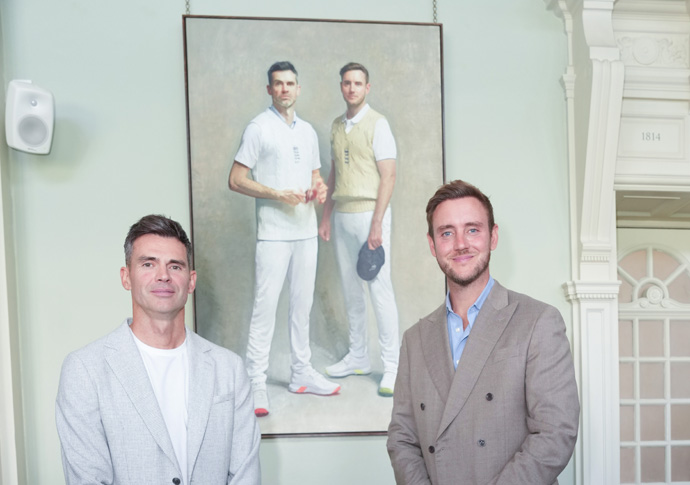 Super bowlers! Portrait of Test aces at Lord’s Portrait Unveiling - Lord’s Cricket Ground - 26th August 2026