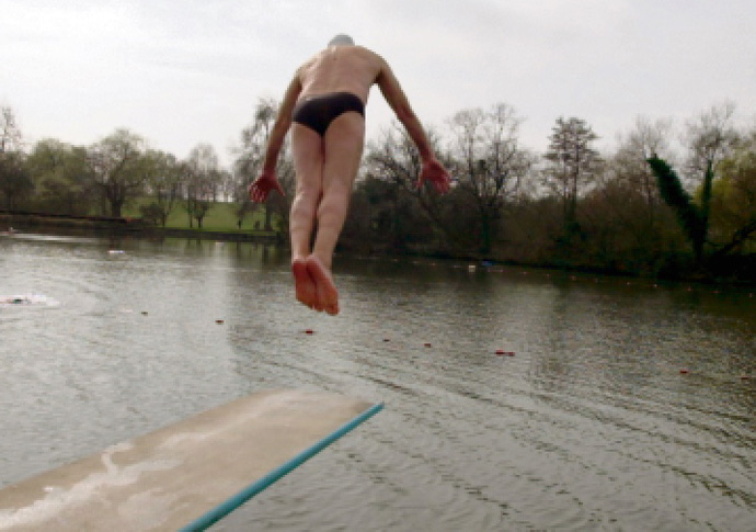 Dip into free open air film event at street party Ponds