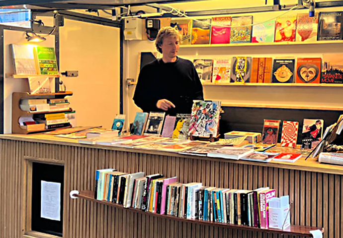 ‘Shoutout to the council – this might have been yet another coffee stall’ Misty Blegvad at his kiosk in Exmouth Market