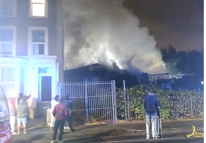The Sam Morris Nursery fire 1